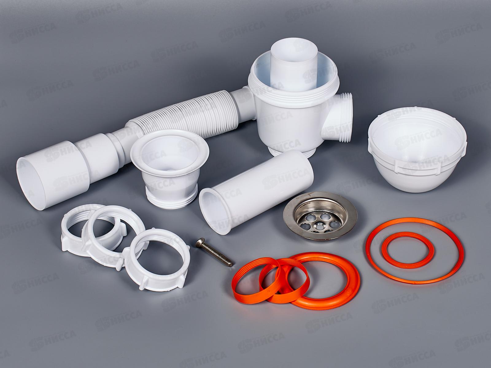 Сифон СМ-02 для мойки (прикручивающийся)