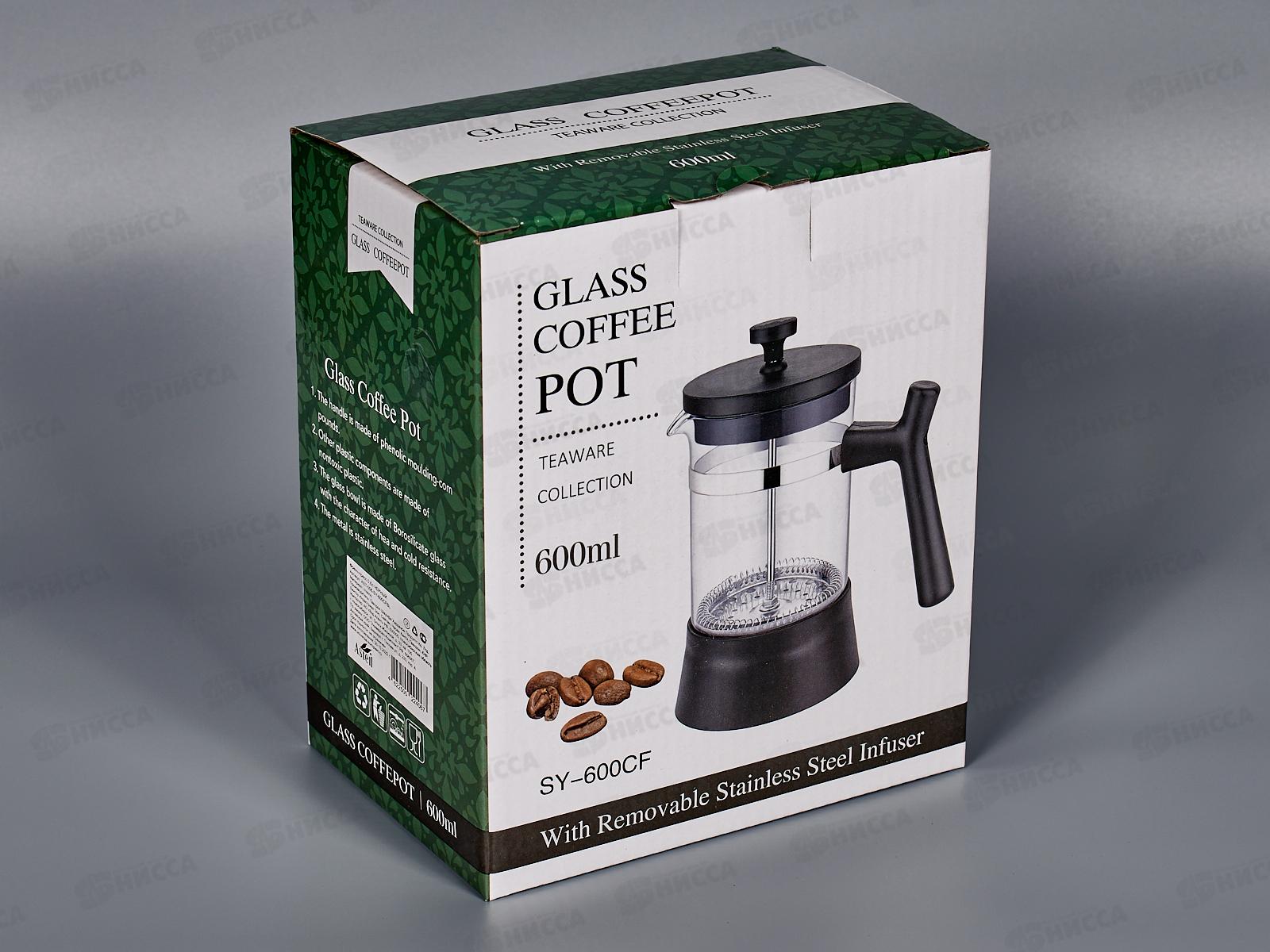 Френч-Пресс 0,6л Черный AST-006-SY-600CFBL *48