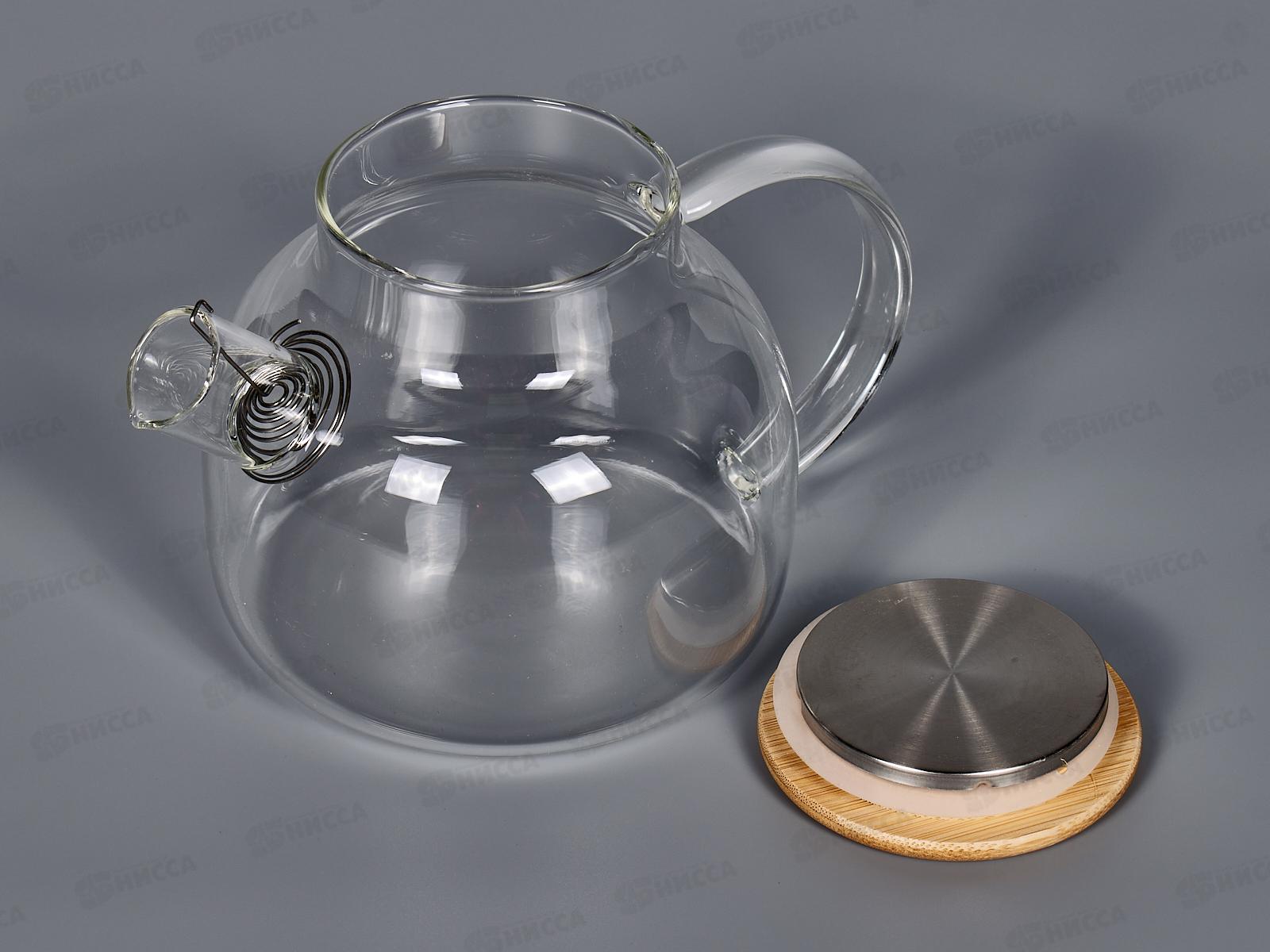 Чайник 1,0л заварочный термостойкое стекло МС201 AST-006-BH-1000G *48