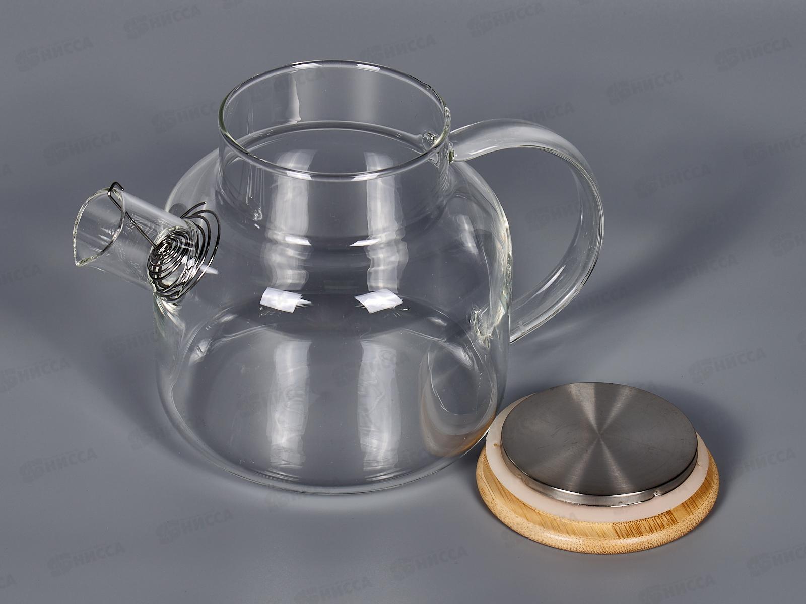 Чайник 1,2л заварочный термостойкое стекло МС201 AST-006-BH-1200G *48