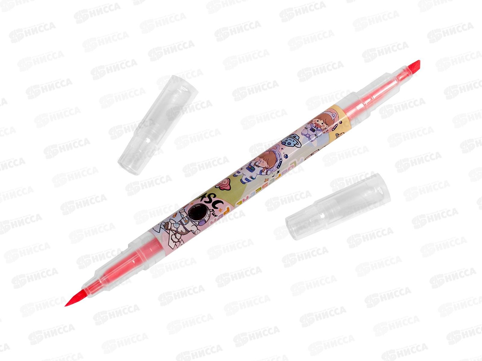 Маркеры Basir текстовый, двухсторонний, Космос, 6 цветов, MC-892-2*48