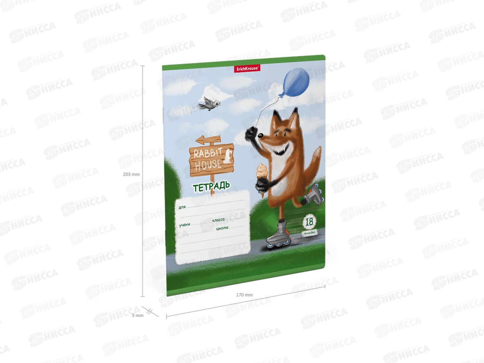 Тетрадь 18листов линия ПОЛИ Хитрый лис 58250*10/200