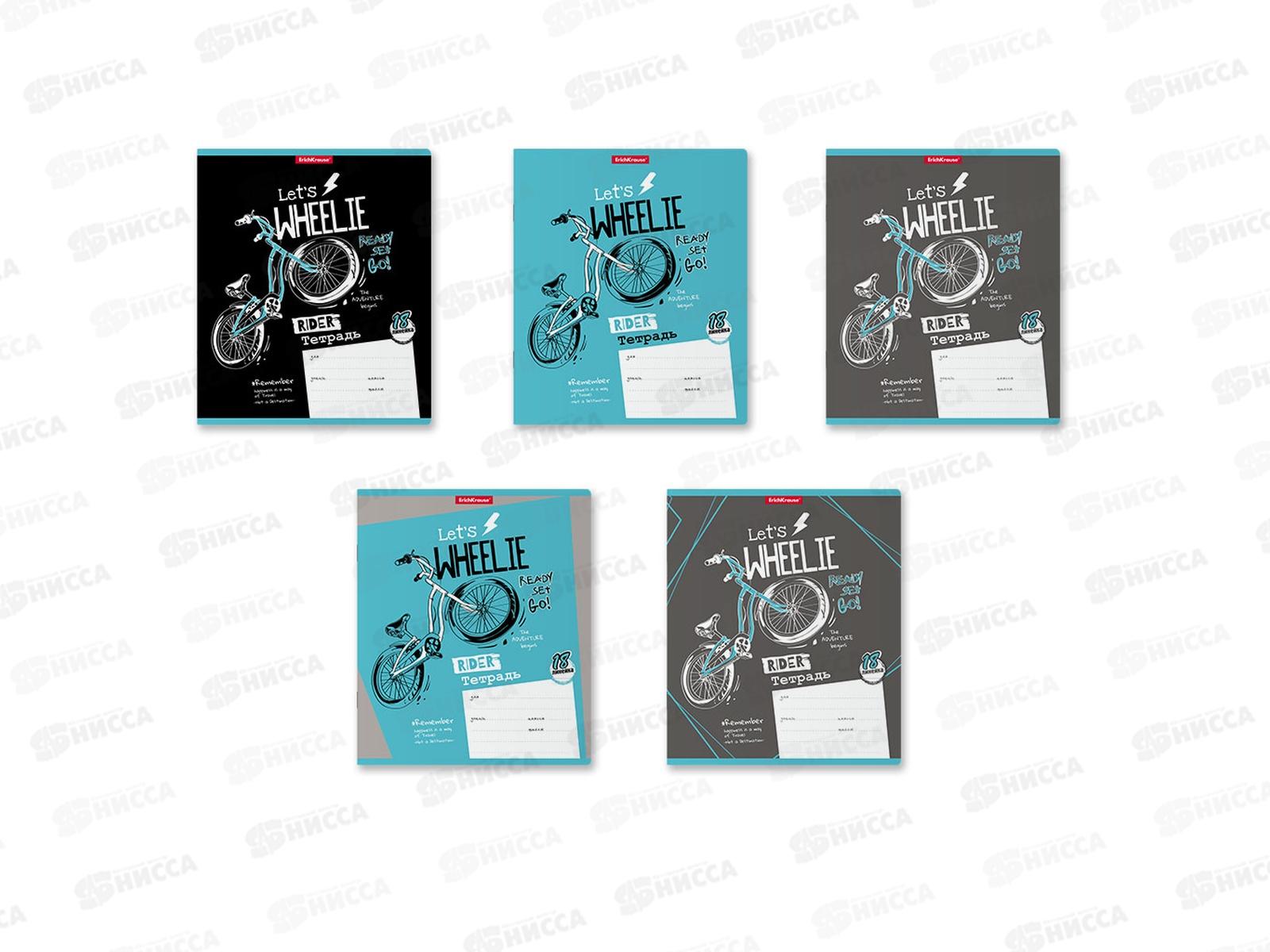 Тетрадь 18листов линия ПОЛИ Bicycle Rider, 58391*10/200