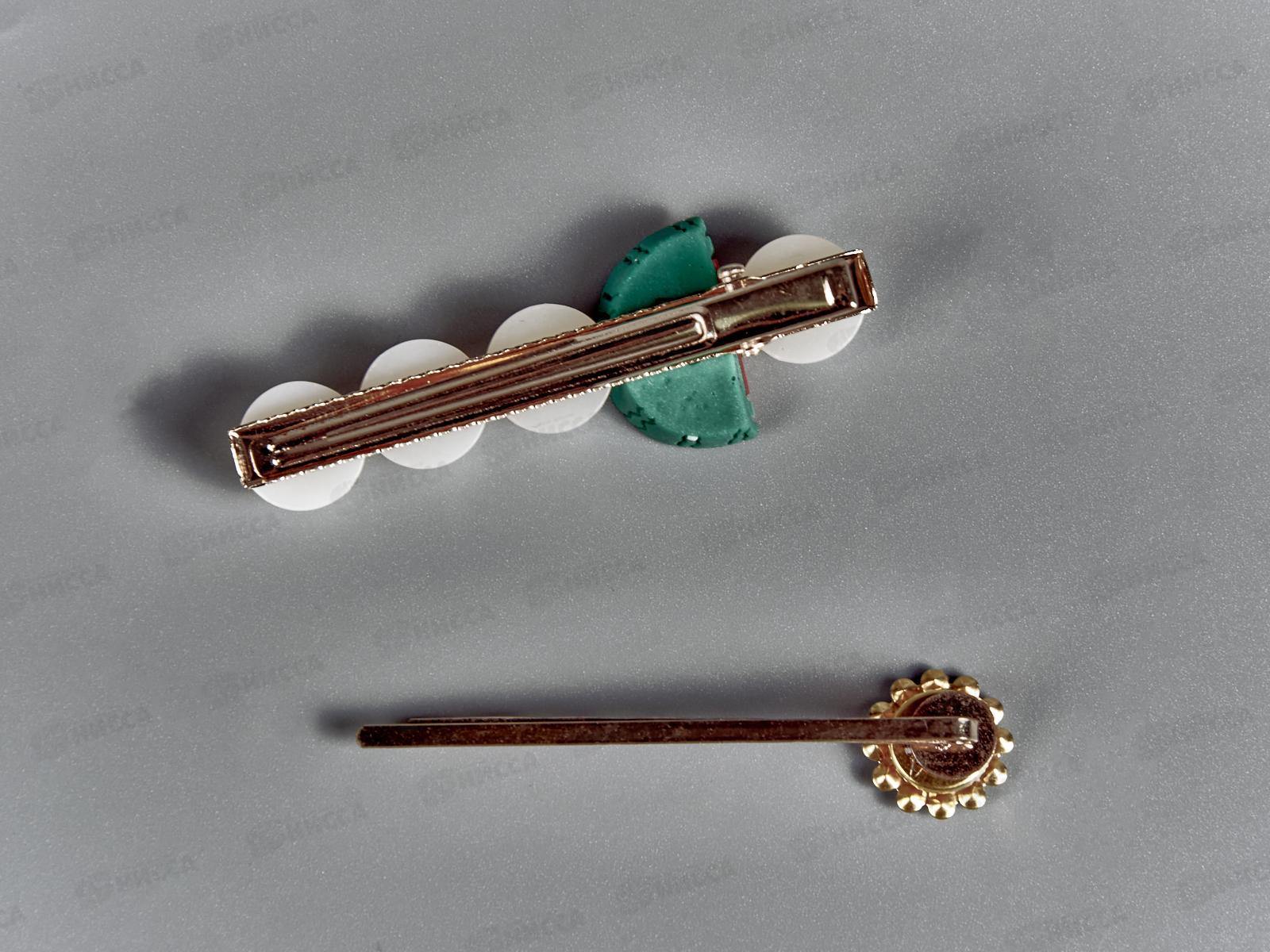 Набор для волос детский невидимка+утка со стразами №5652