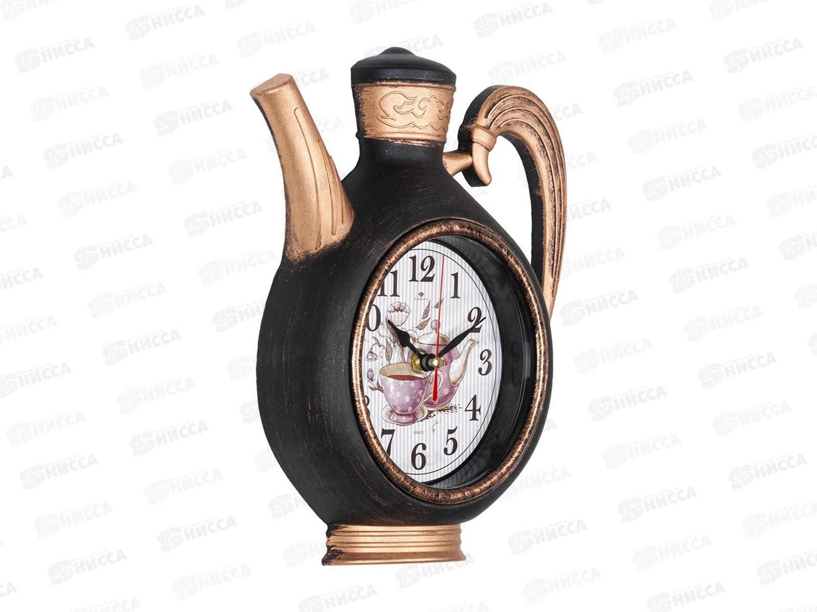 Часы настенные &quot21 Век&quot 2622+2-005(5) модель Joy Рубин черный с медью (чайник+2чашки)