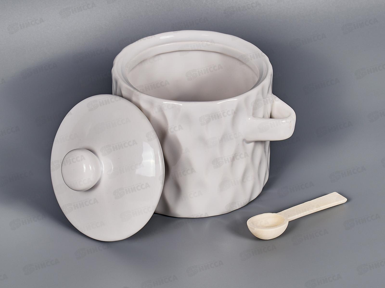 Банка Жемчужная волна 450мл с ложкой в подарочной упаковке MFK07958