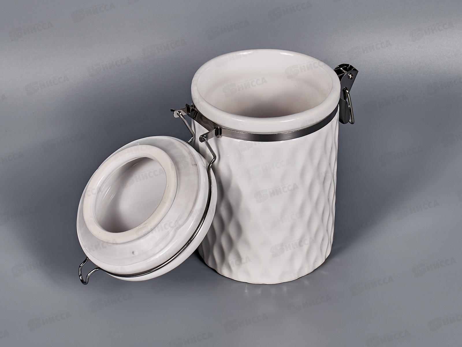 Банка Жемчужная волна 900мл с клипсой в подарочной упаковке MFK07954