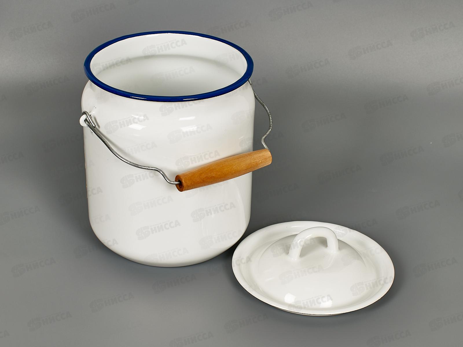 Бидон 3,5л с рисунком Белый, цветной шликер 01-0613н