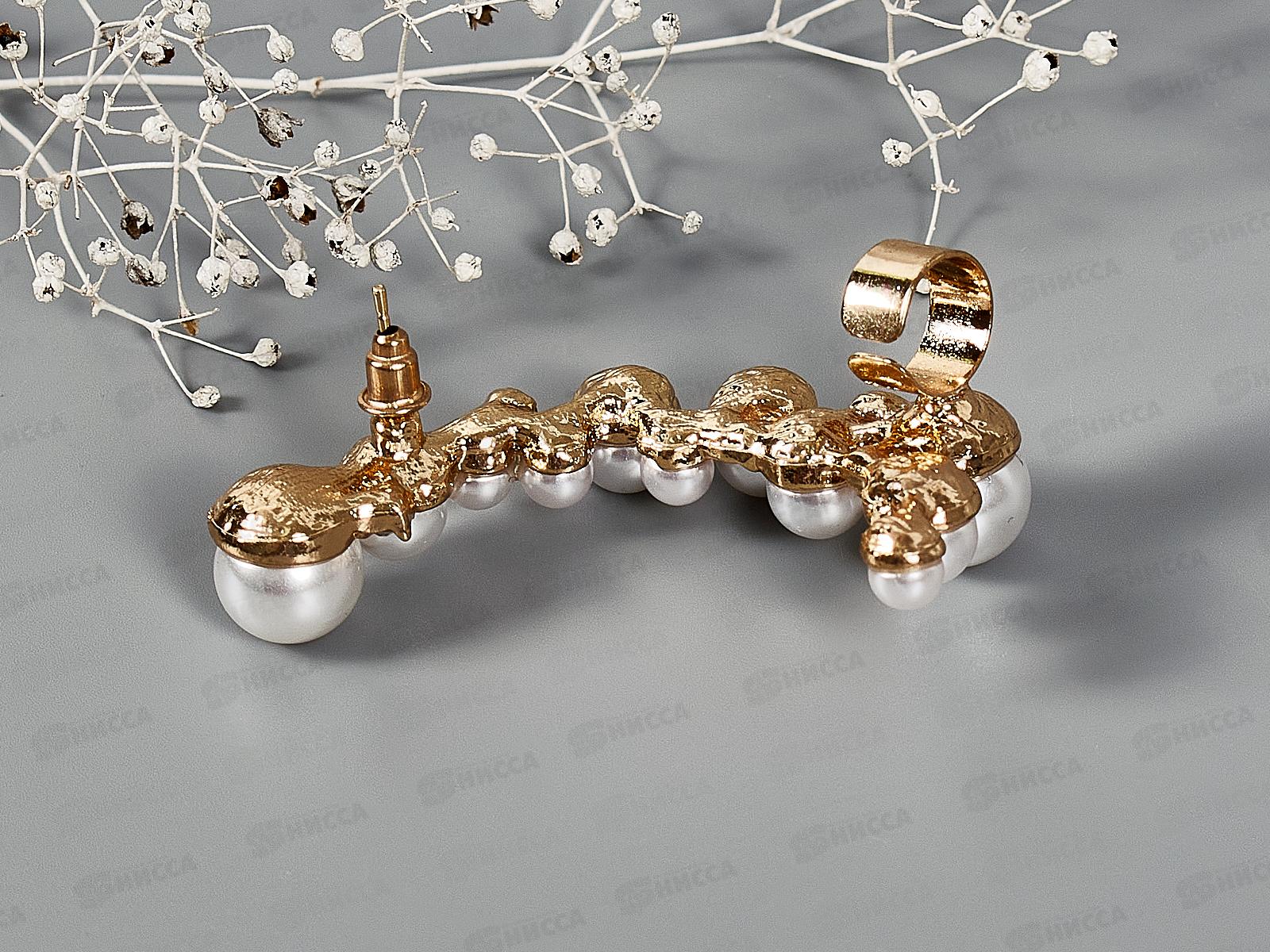 Серьги &quotКаффа&quot жемчужное сокровище 6257849 *6