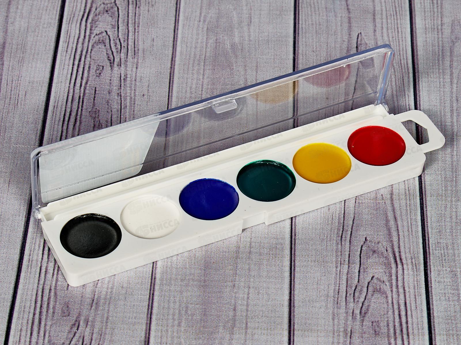 Акварель SILWERHOF Монстрики 6цв., б/к, пласт. пен 1835795 *30