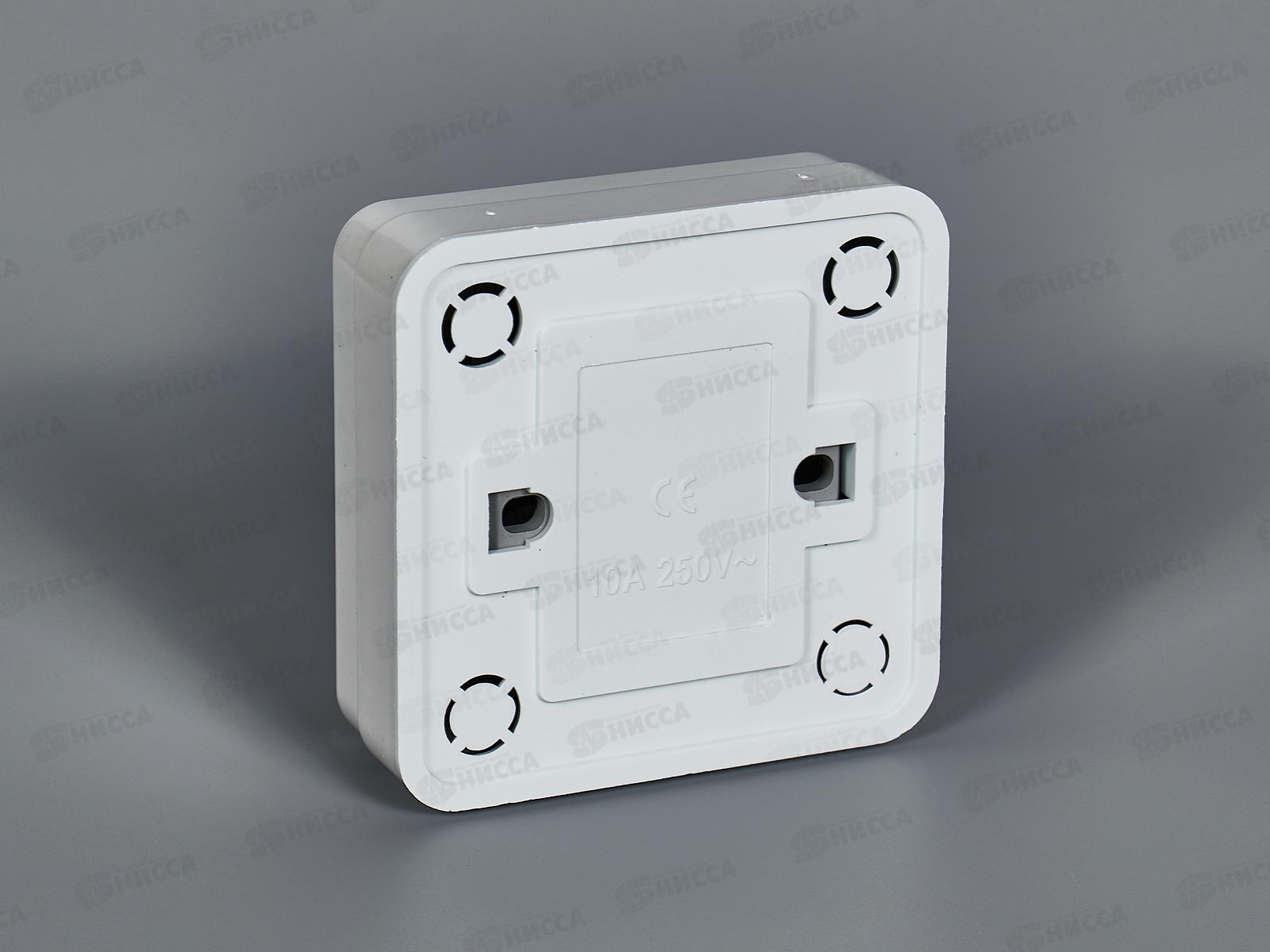 Выключатель накладной BOLLETO 2клавишный, белый, 7023*10