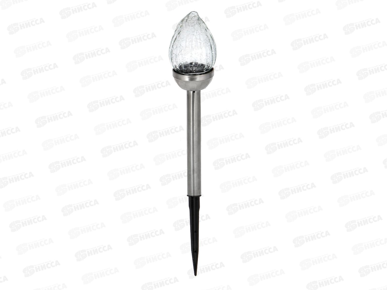 Фонарь садовый солнечная батарея пламя 8*42см 475-294 г