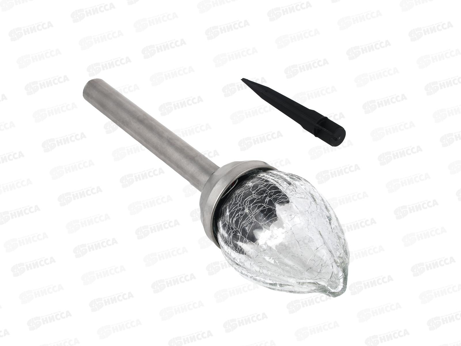 Фонарь садовый солнечная батарея пламя 8*42см 475-294 г