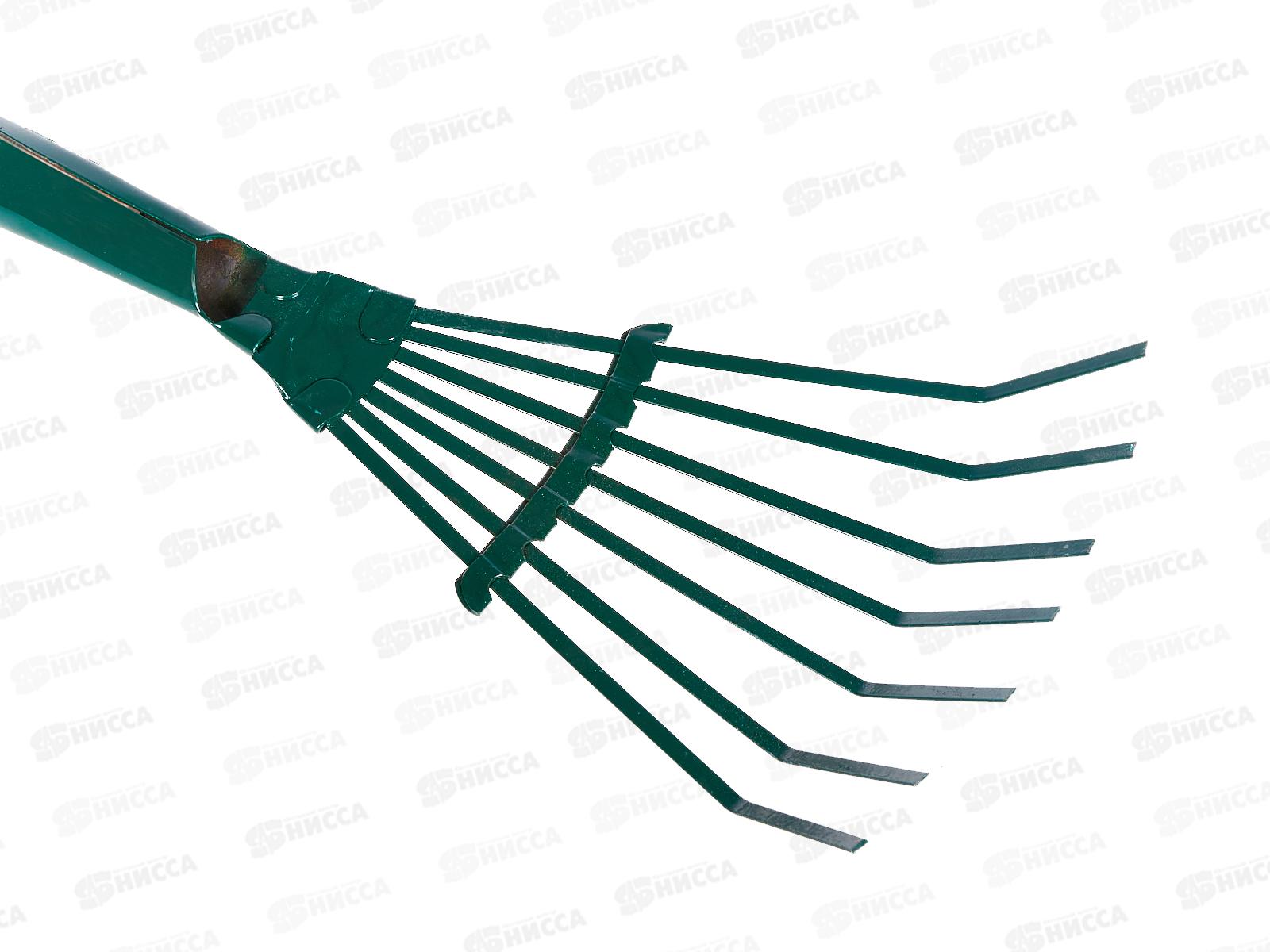 Грабли веерные пластинчатые металл с деревянной ручкой, ГВ-7Л, 010810  *10