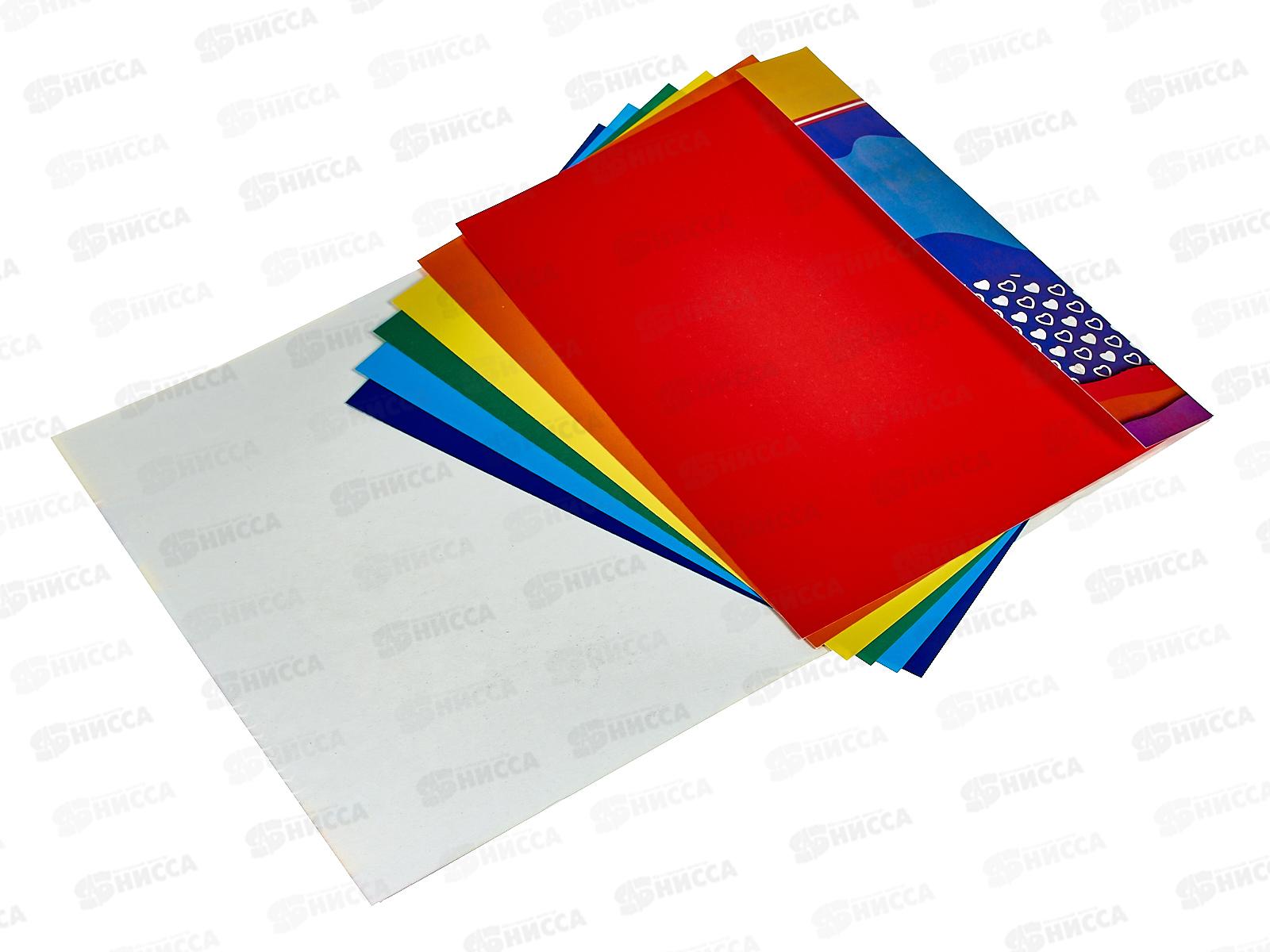 Цветной картон MAZARI 6л. 6цв,мел.,с узорами,,М-16807*40