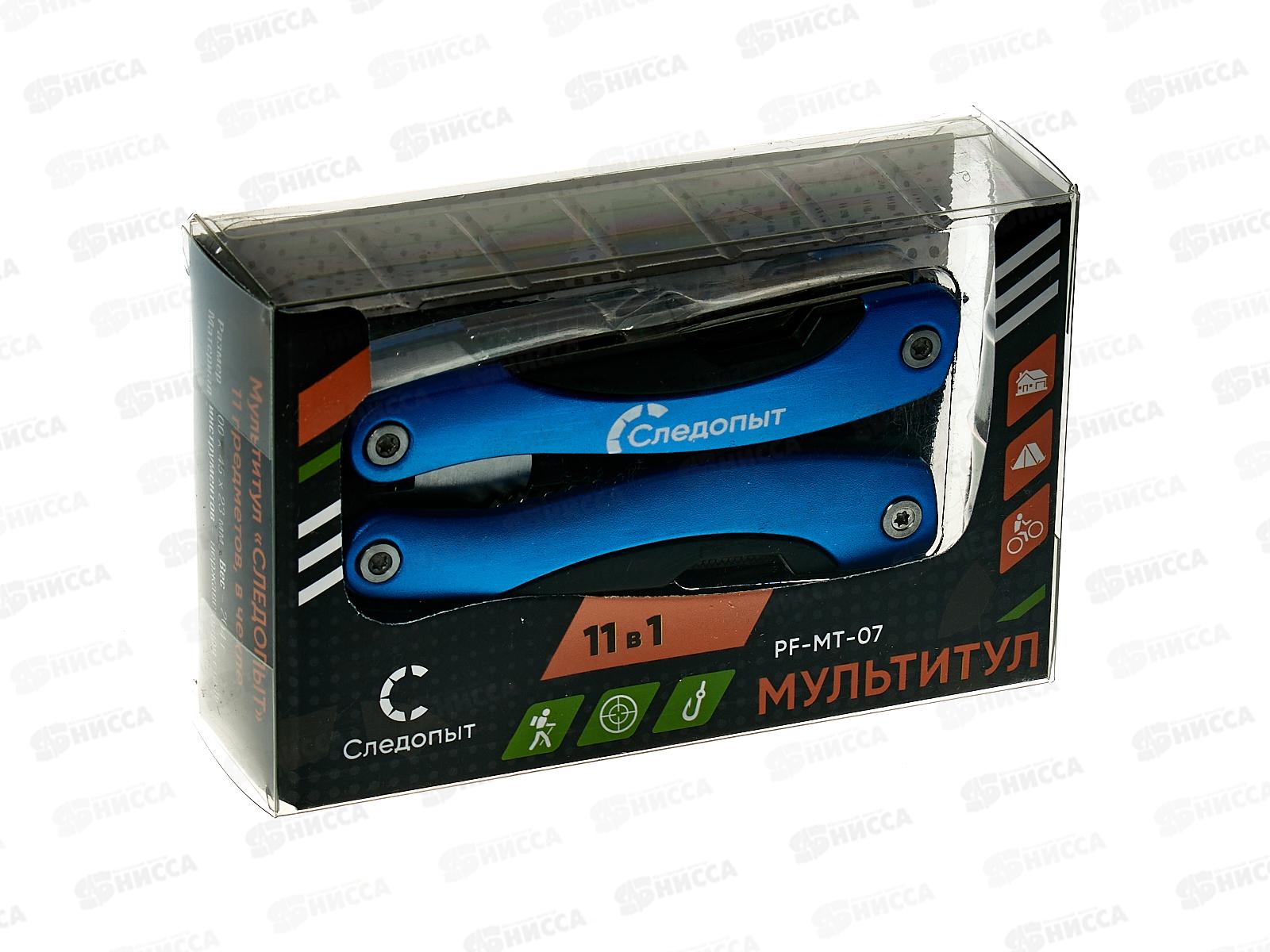 Мультитул (плоскогубцы) Следопыт, средний 11пр. в чехле, MT-07