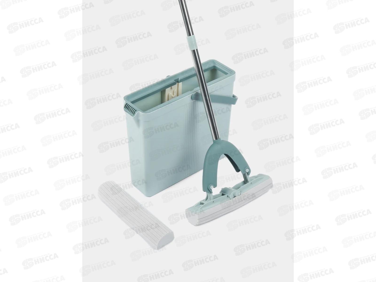 Набор для влажной уборки HP-MB04 с ведром, механизмом отжатия 2насадки