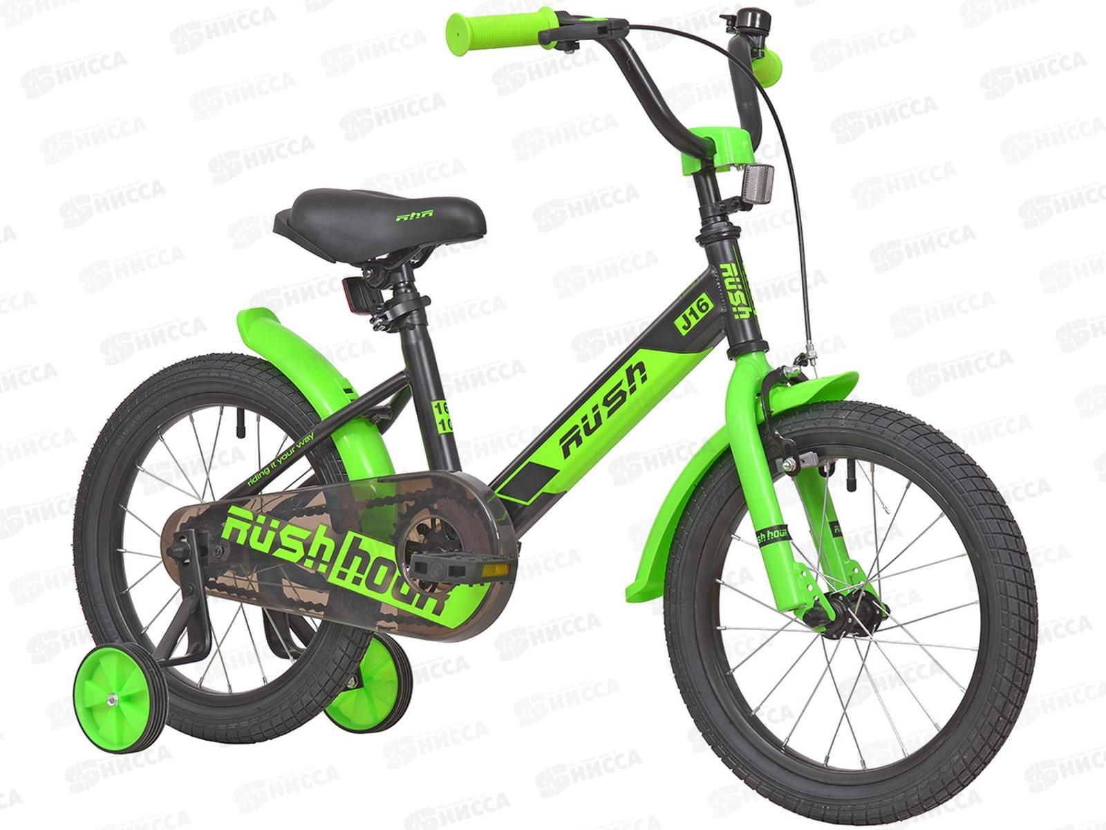 Велосипед 16&quot RUSH HOUR J16 черный В, 313718