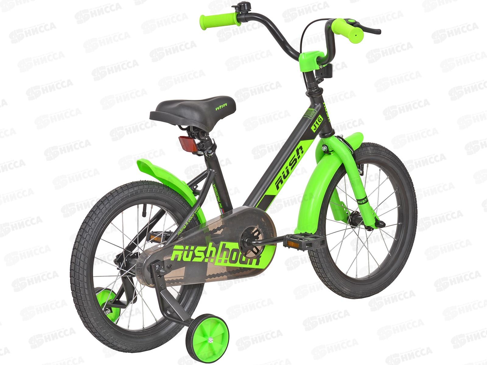 Велосипед 16&quot RUSH HOUR J16 черный В, 313718