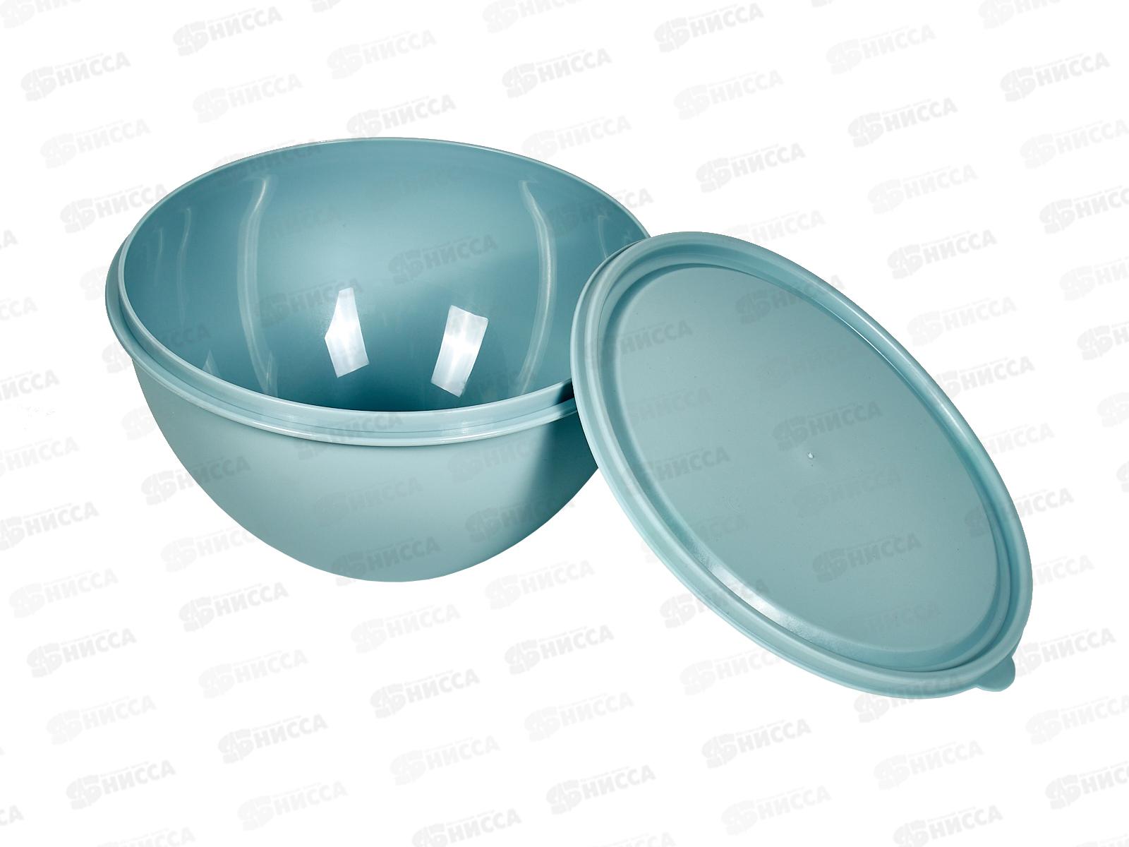 Миска 2л с цветной крышкой индиго Ангора *18