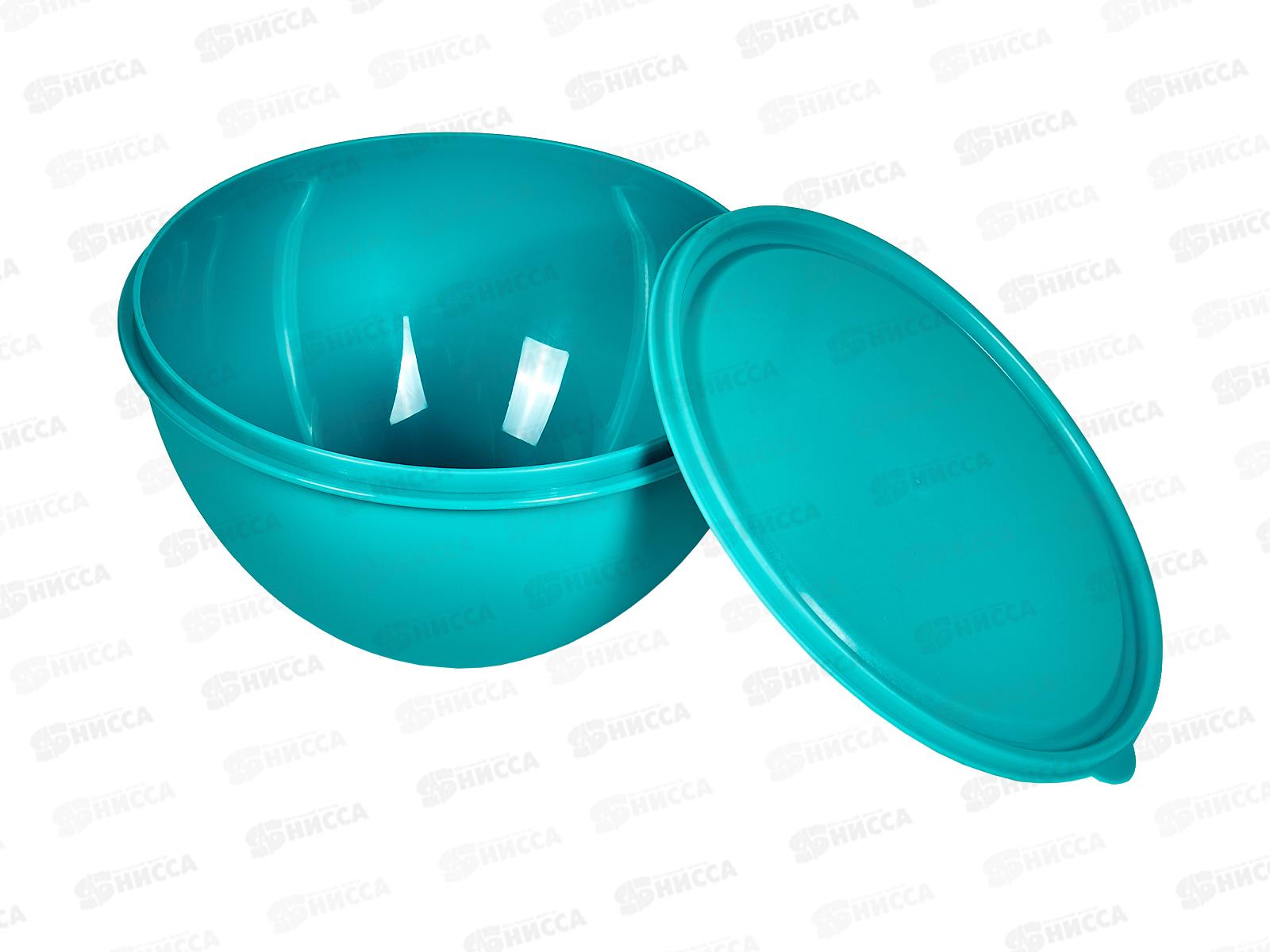 Миска 2л с цветной крышкой тиффани Ангора *18