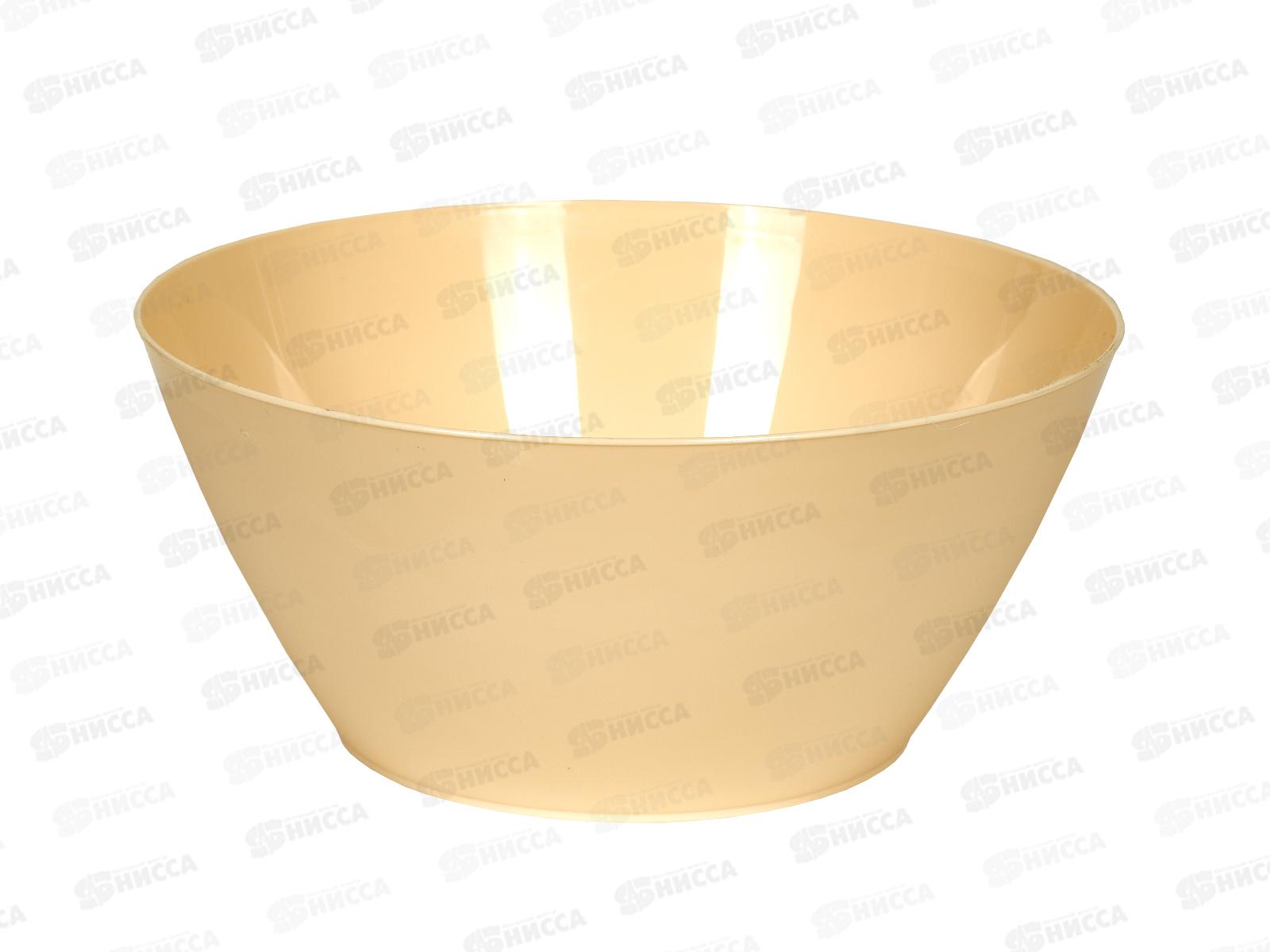 Набор мисок с цветными крыш 2+4л Салатник 2,5л кремовый (Ангора) *12