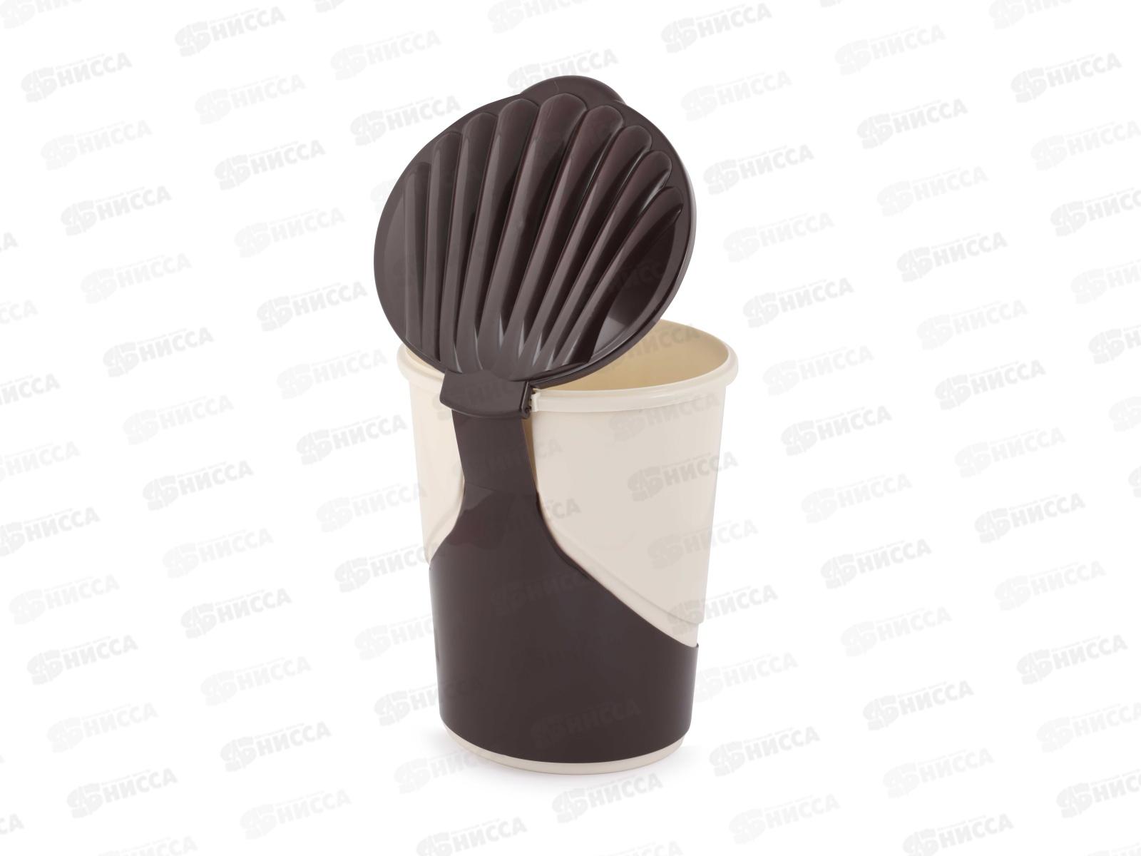 Ведро для мусора с педалью 10л слоновая  кость М7993 *2