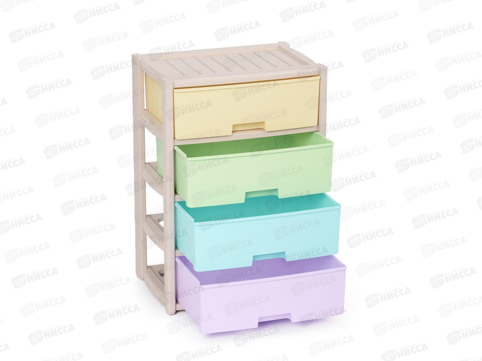 Комод 4-х секционный &quotКолорит&quot широкий Цветной М8822 *1