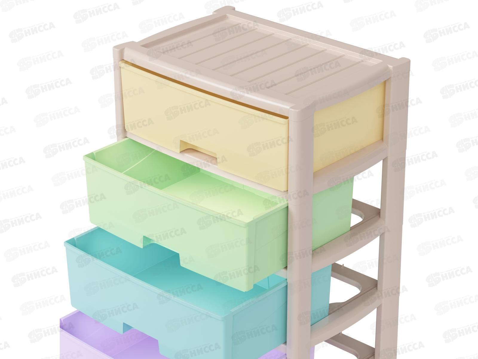 Комод 4-х секционный &quotКолорит&quot широкий Цветной М8822 *1