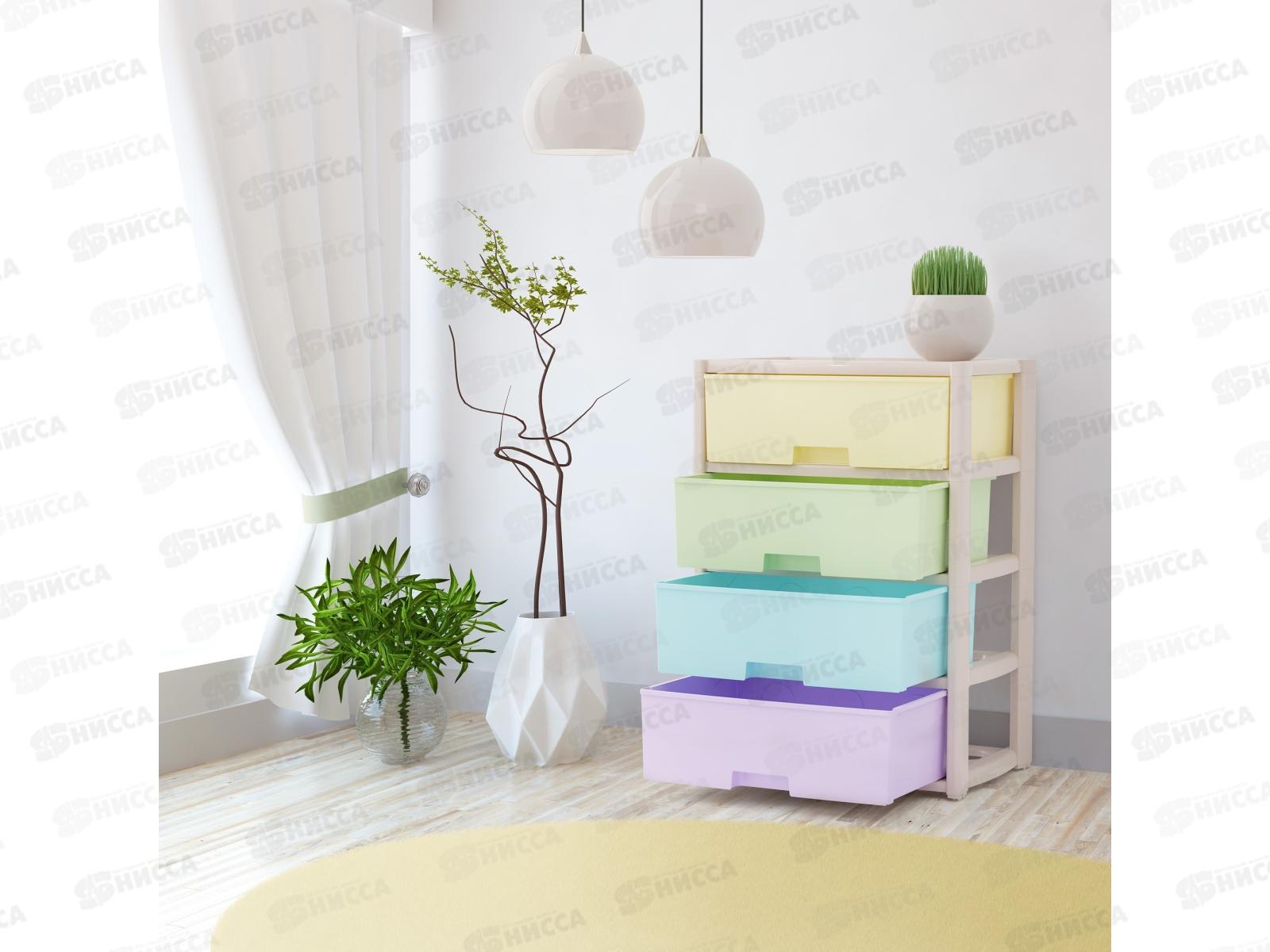 Комод 4-х секционный &quotКолорит&quot широкий Цветной М8822 *1