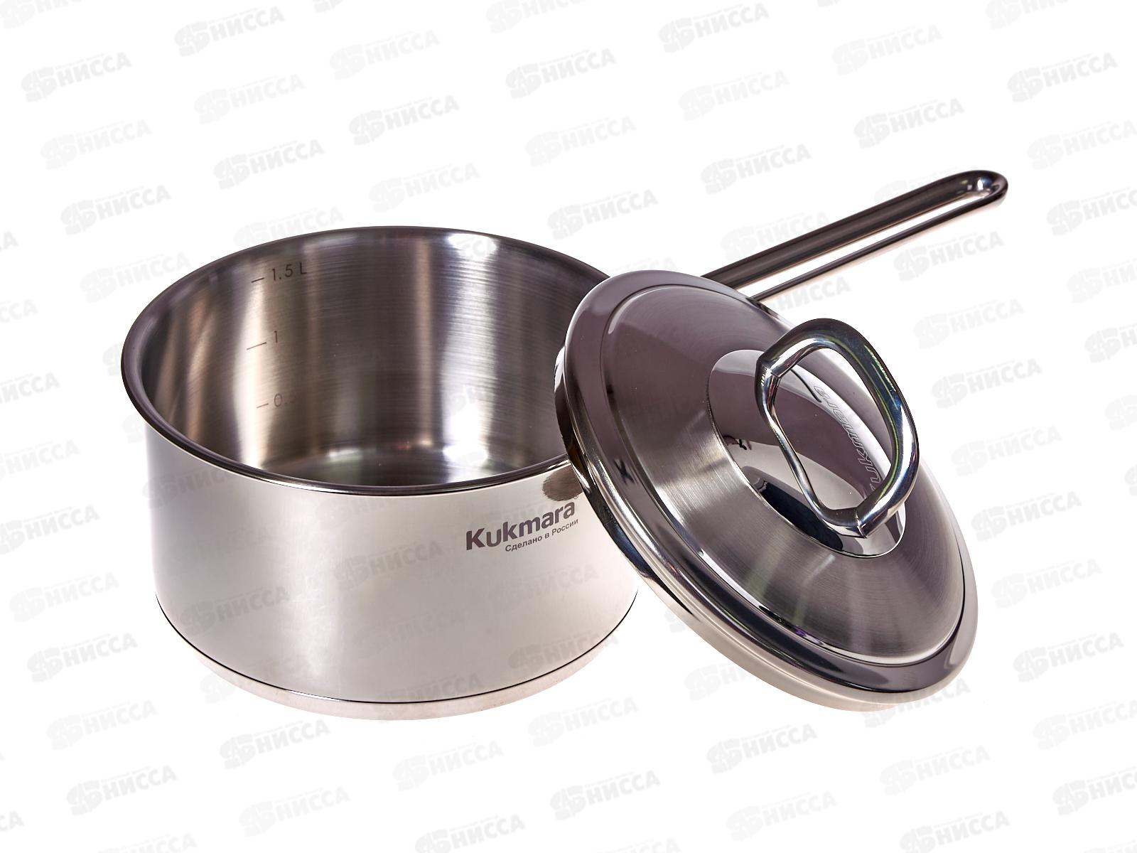 Ковш 1,5л &quotSAFIA&quot д.16см с металлической крышкой, SF-LDL1516M