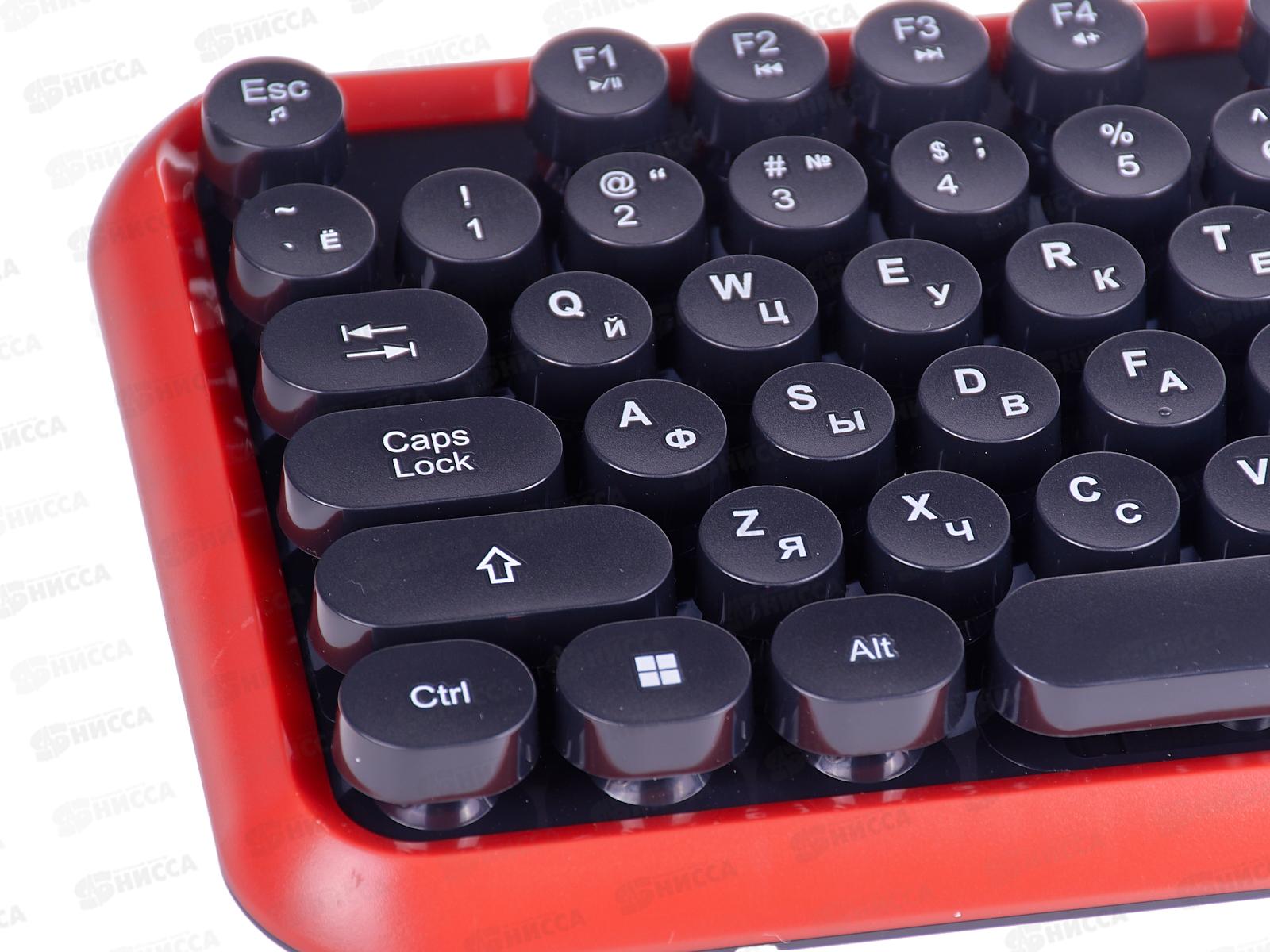 Набор клавиатура+мышь Smartbuy мультимедийный, черно-красный, 620382AG-RK