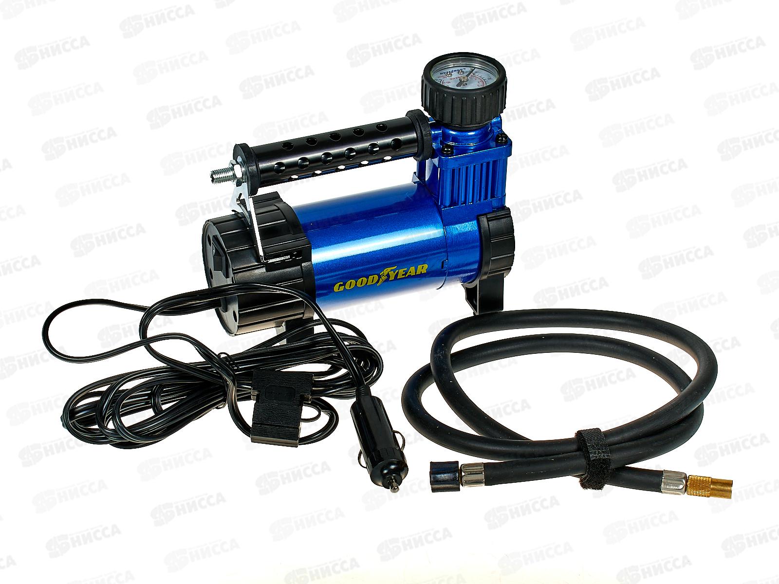 Компрессор Goodyear GY-35L CASE 35л/мин, съемный резиновый шланг, кейс 00115