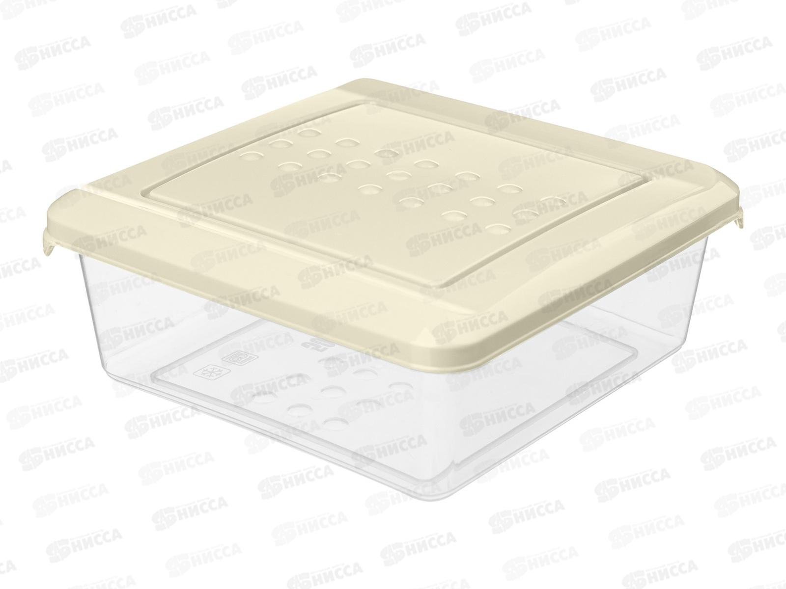Контейнер для продуктов &quotAsti&quot квадрат 0,5л 3шт светло-бежевый 221101025/01 *18