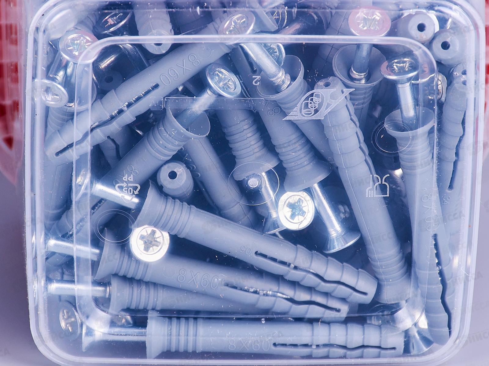 Дюбель-гвоздь потай ГОСКРЕП  8*60 (100шт) контейнер   *6