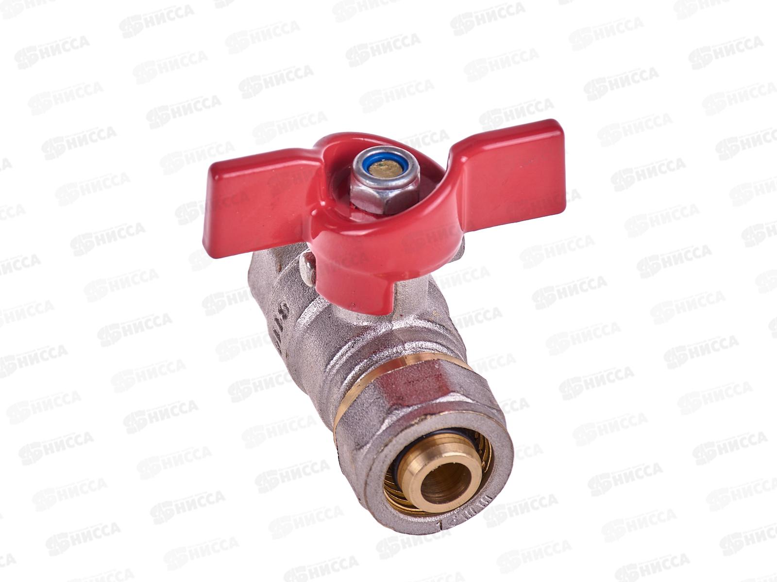 Кран шаровой для металлопластиковых труб цанга-гайка 16х1/2, 36227 PROFLINE