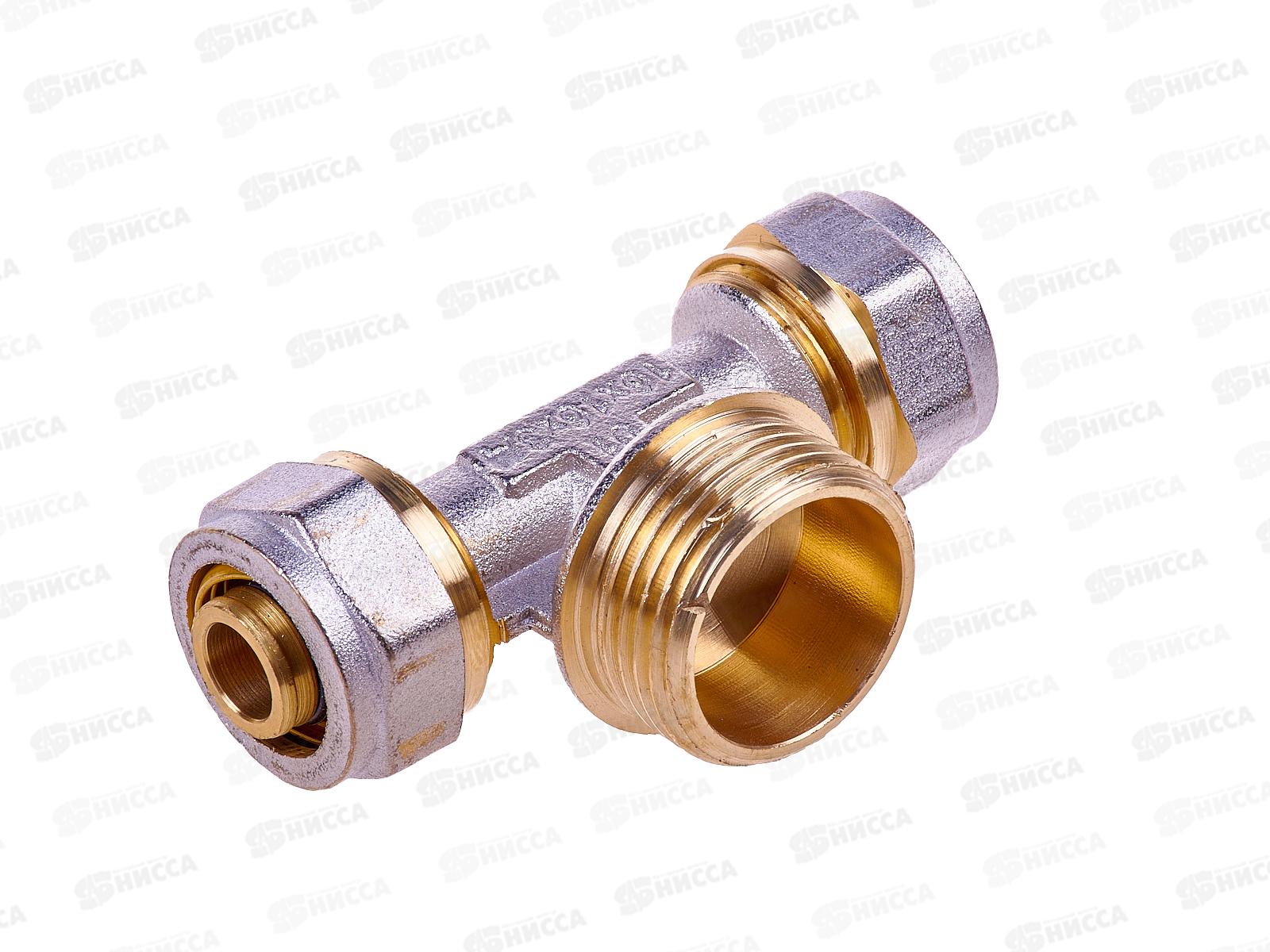 Тройник 16х3/4 цанга-штуцер, 36270