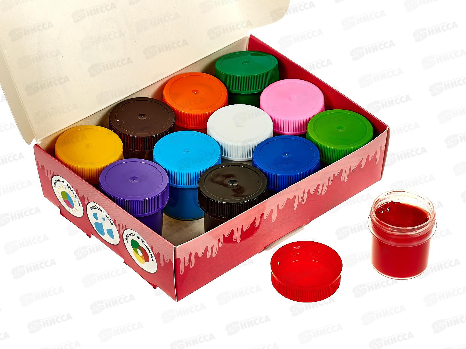 Гуашь художественная SILWERHOF Монстрики 12цв., 20мл  *16