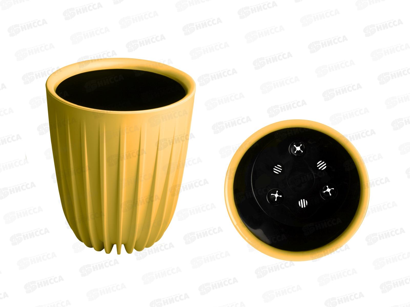 Горшок для цветов Сигма 10,2л Медовый (с вкладкой) д.25, h30  *1