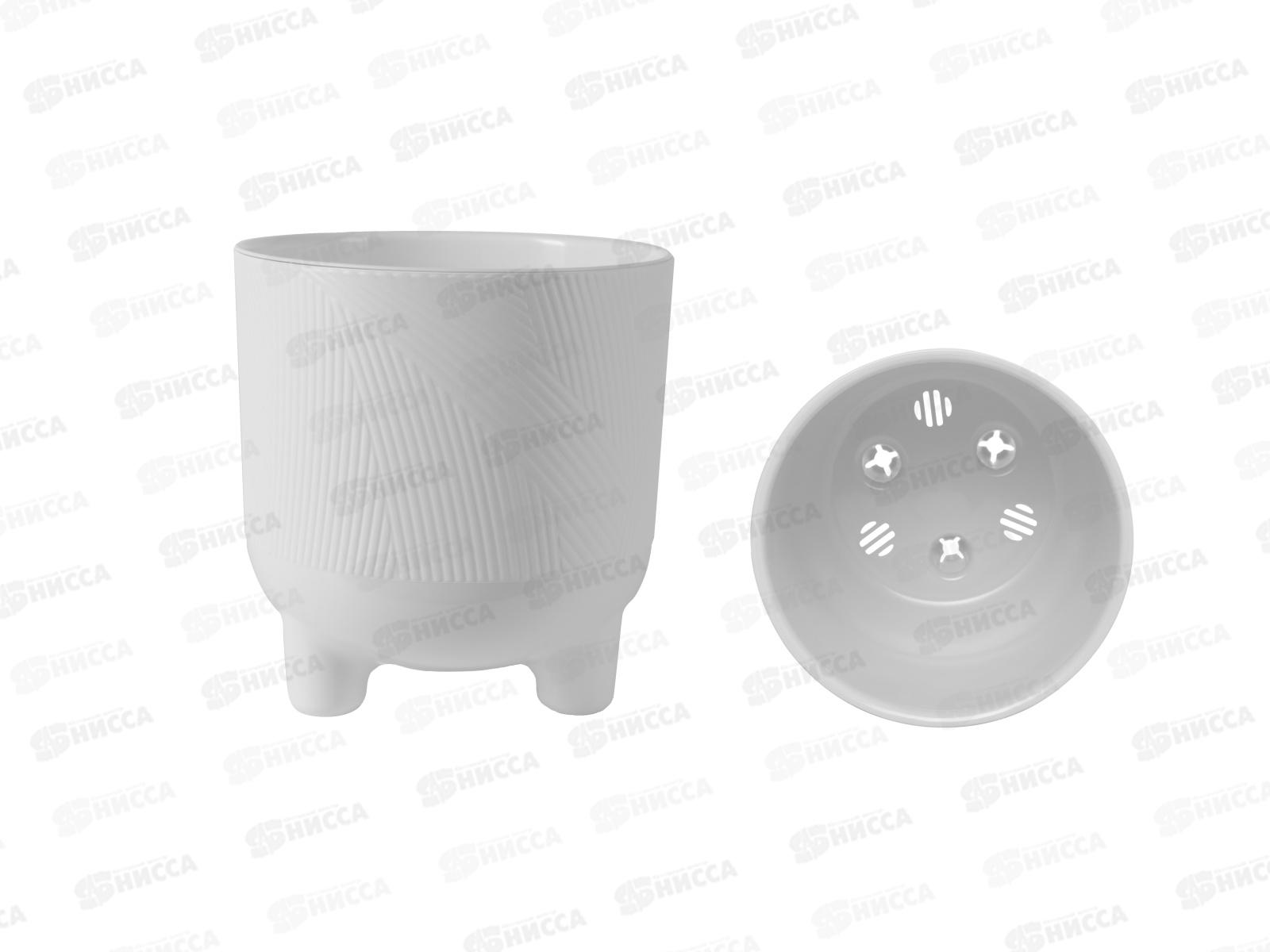 Горшок для цветов Фита 4,3л Белый (с вкладкой) д.19  *8