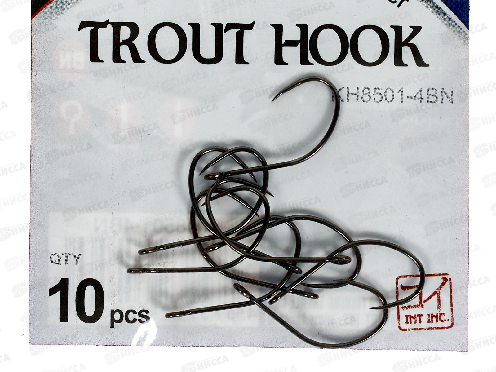 Крючок KOI &quotTROUT HOOK&quot р. 4 (INT) цвет BN, КН8501-4BN 10шт