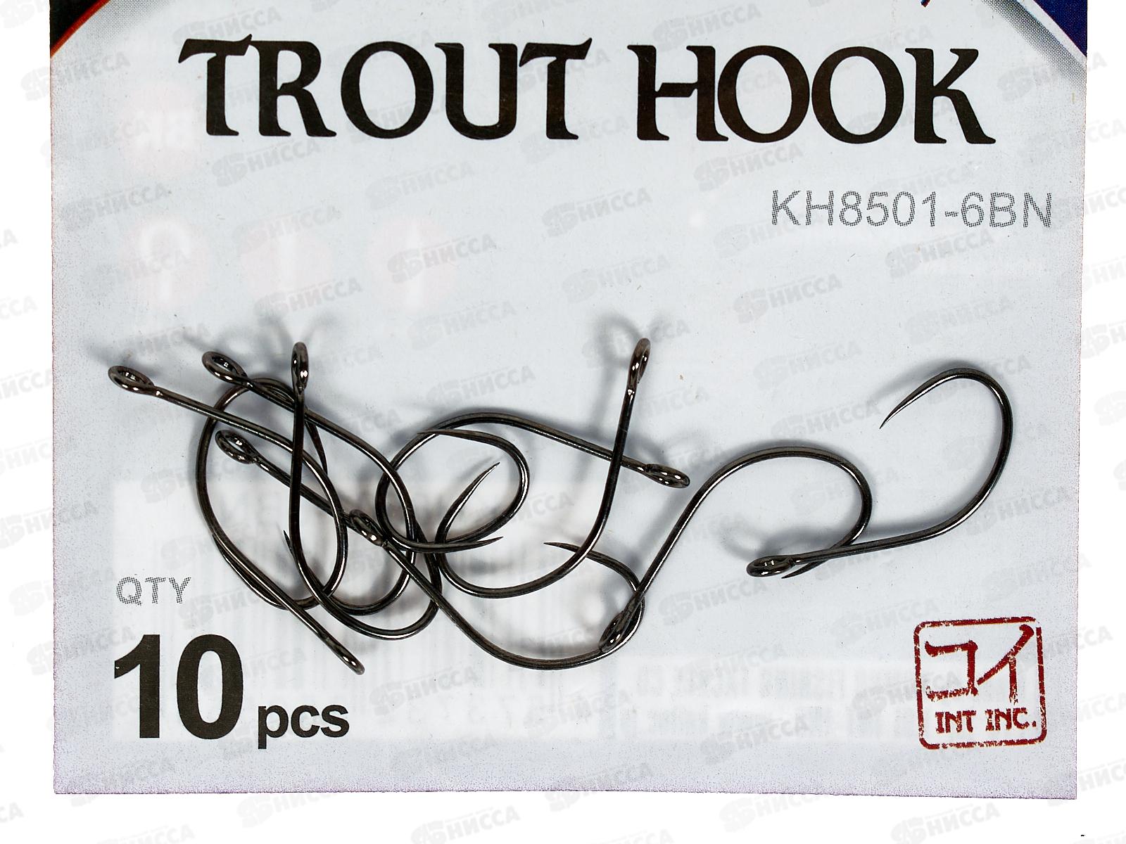 Крючок KOI &quotTROUT HOOK&quot р. 6 (INT) цвет BN, КН8501-6BN 10шт