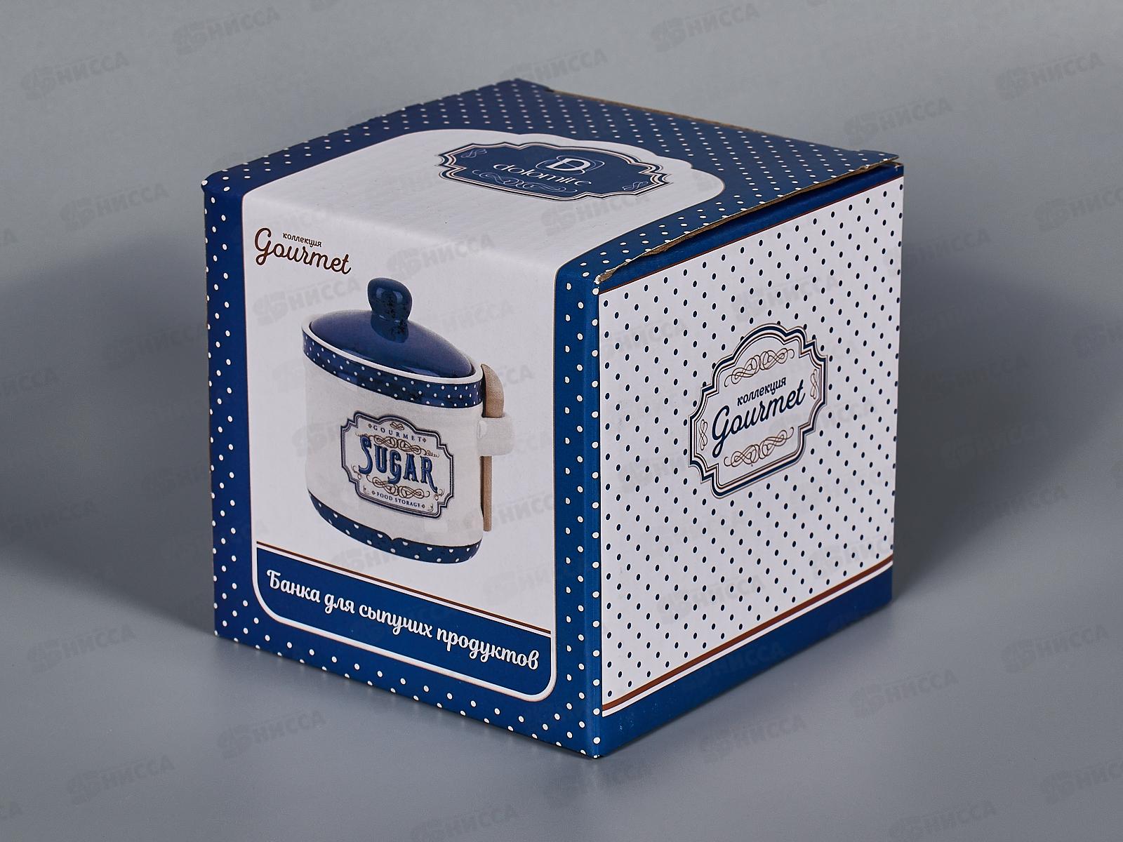 Банка для сыпучих продуктов+ложка &quotGourmet&quot 450мл, L2521070  *36