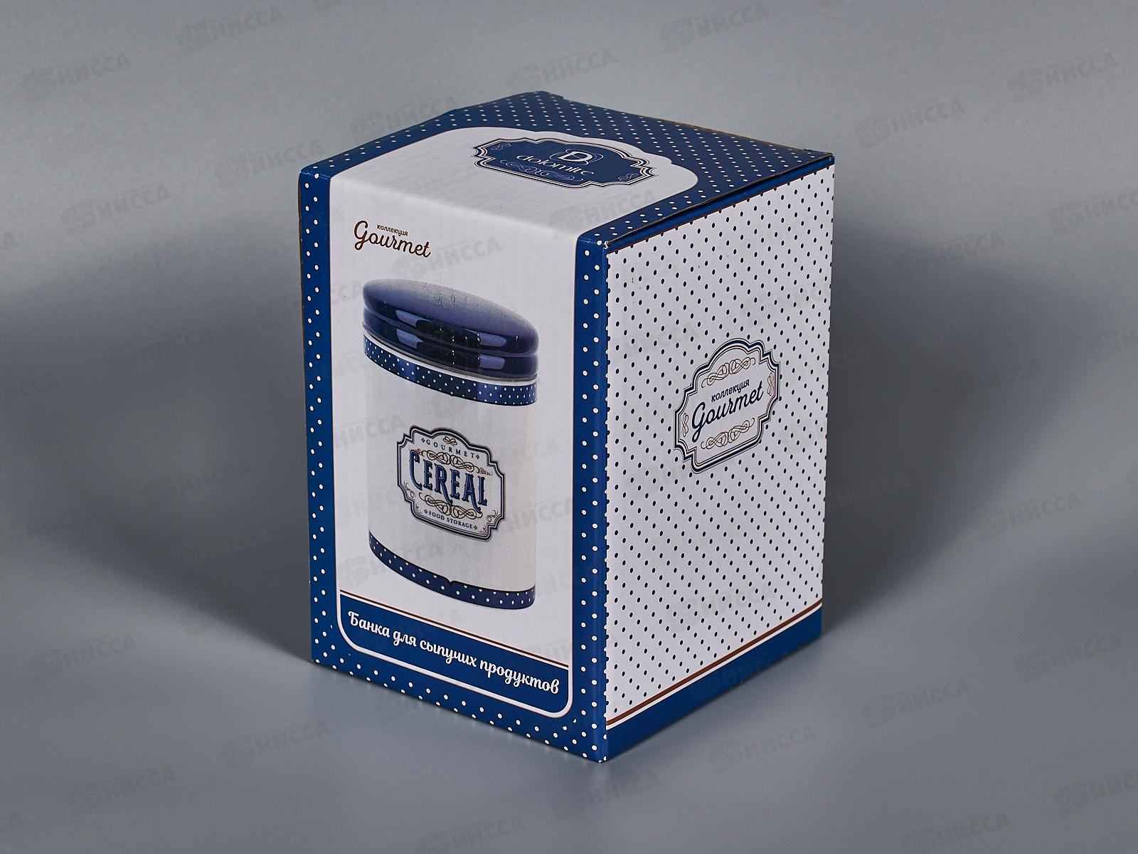 Банка для сыпучих продуктов &quotGourmet&quot 630мл, 10х10х13,5, L2521081 *36