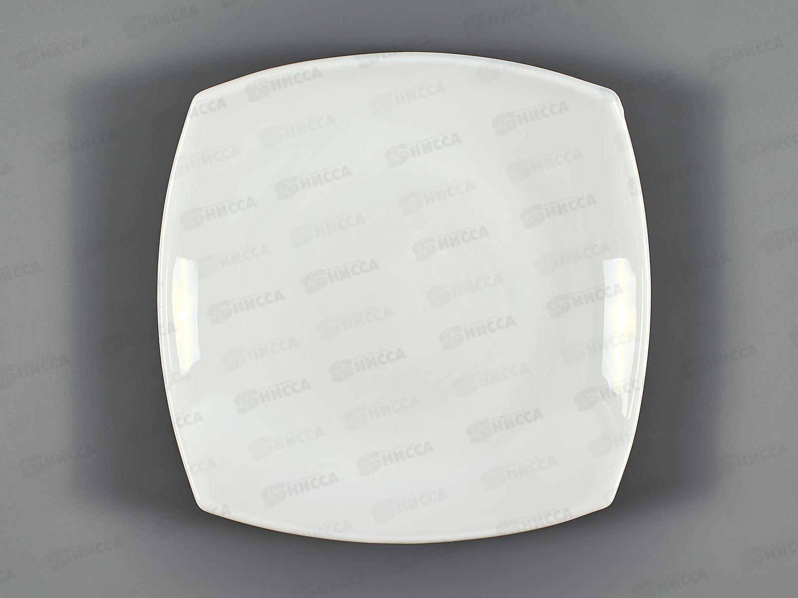 Тарелка плоская квадратная d-22см белье 100б-тг8,5 *6/72