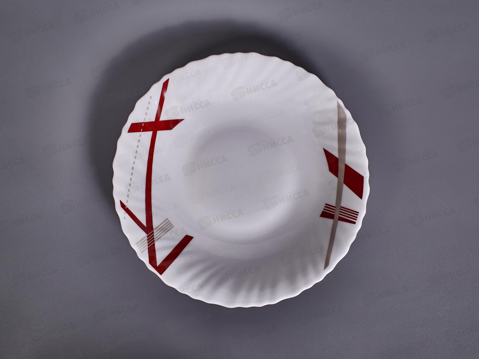 Тарелка суповая круглая d-21,5см Линда 20015-ствч8,5 *6/48