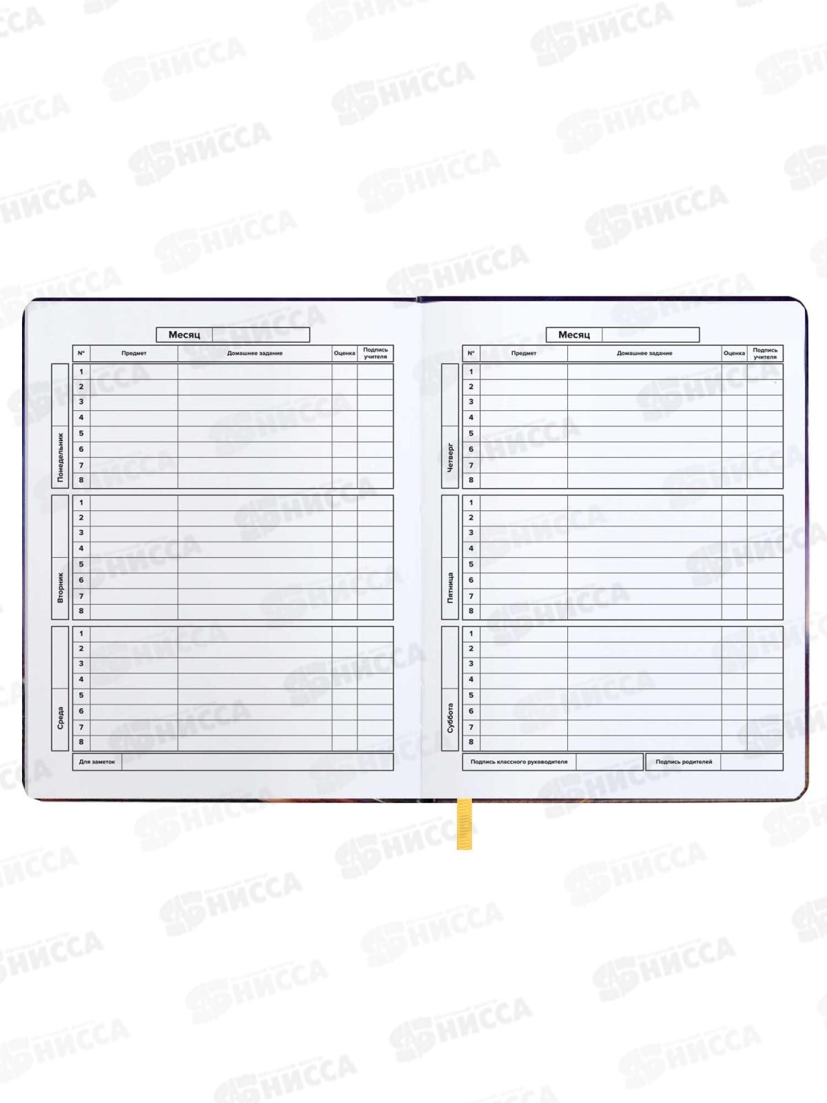 Дневник ФЕН Кот с фонариками, кожзам., 62157  *15/30