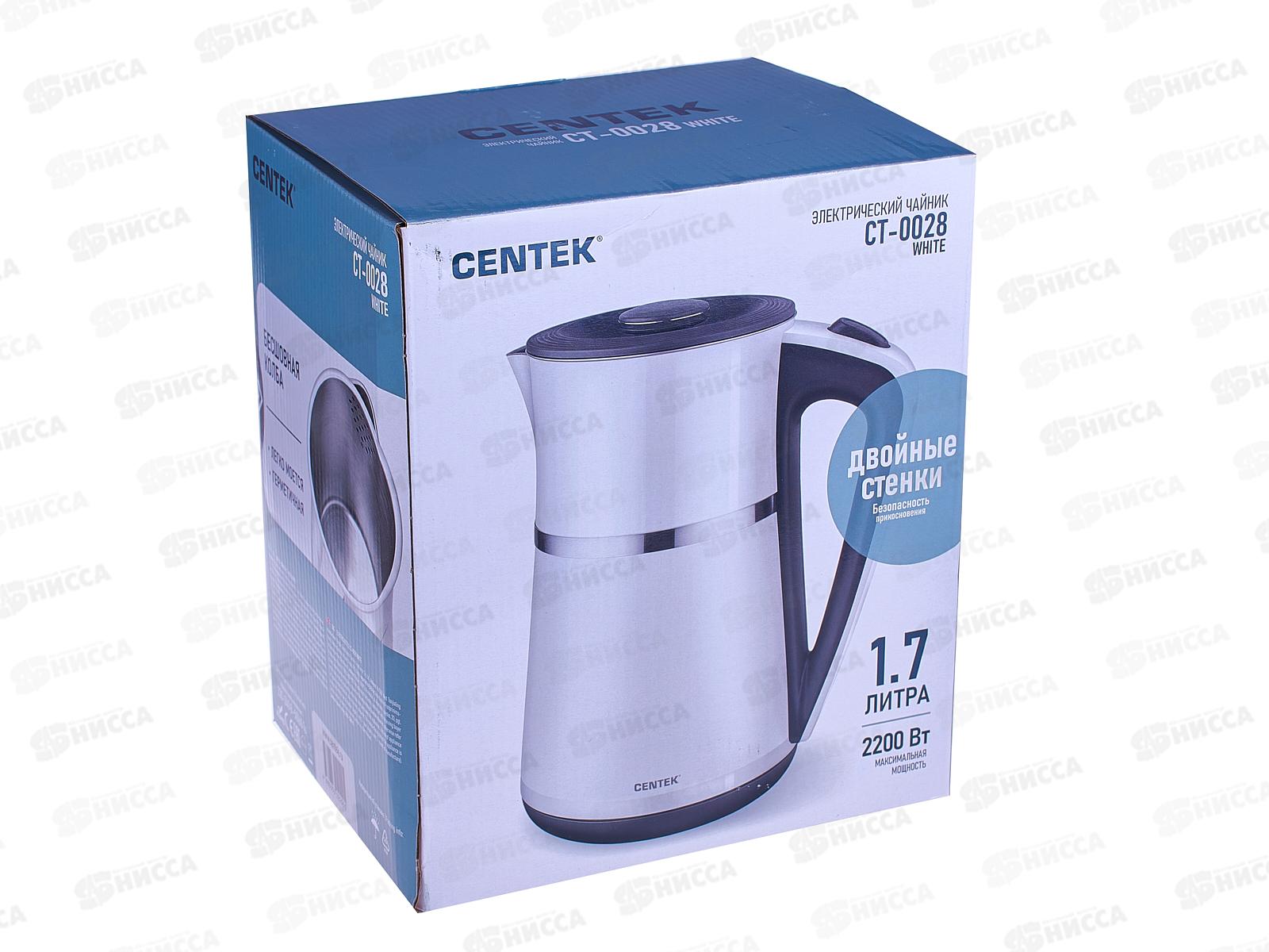 Чайник электрический CT-0028 1,7л белый 2200Вт  *24