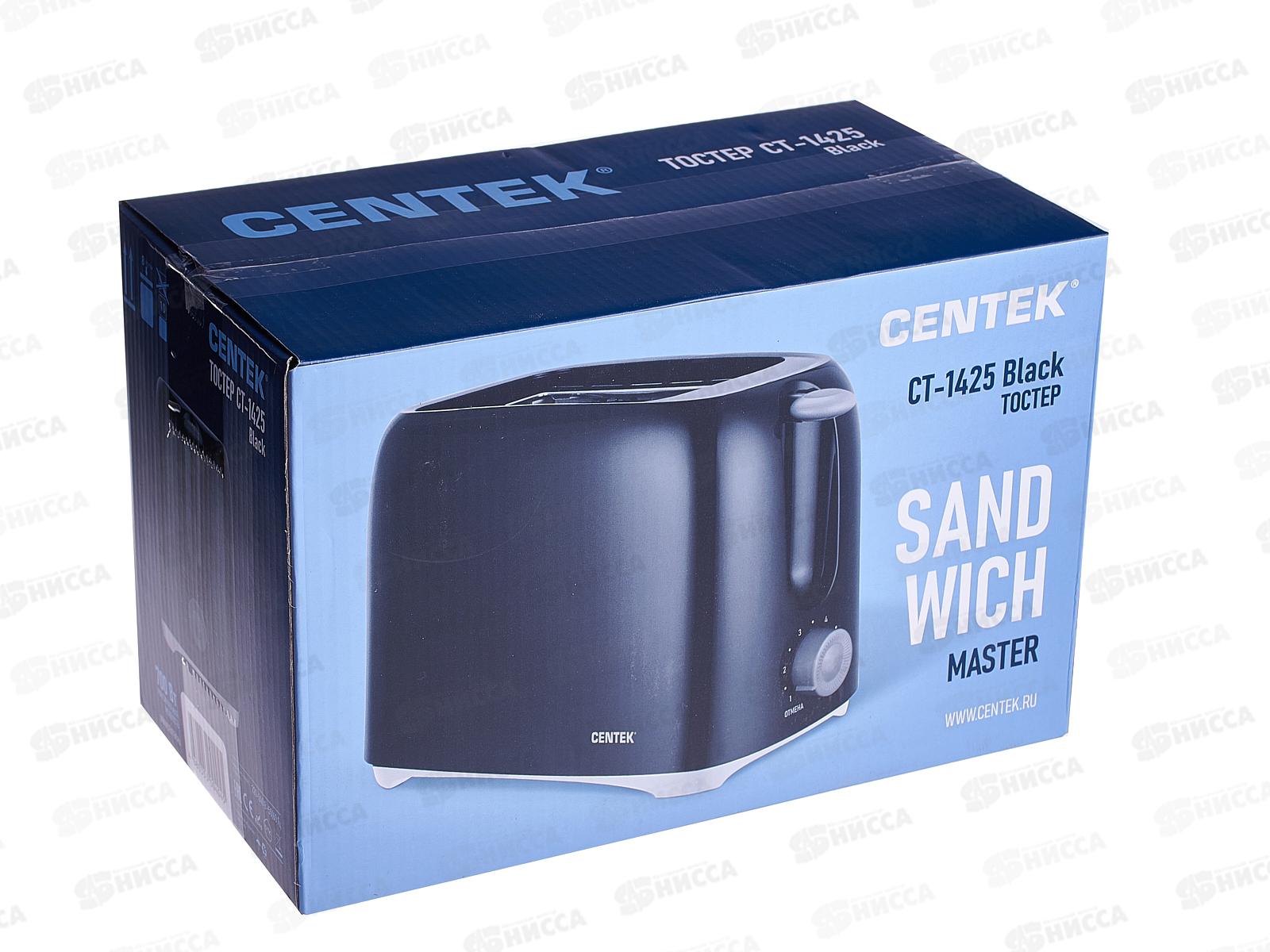 Тостер CT-1425 черный 700вт  *6