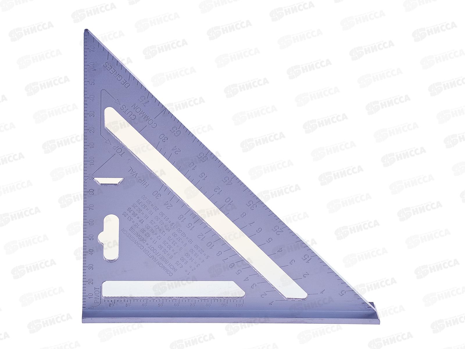 Угольник столярный алюминиевый 185*185*4мм, ON